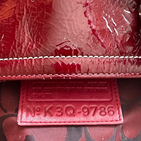 Coach Vintage 1993 Deep Red Leather Tote - Picture 5 of 7